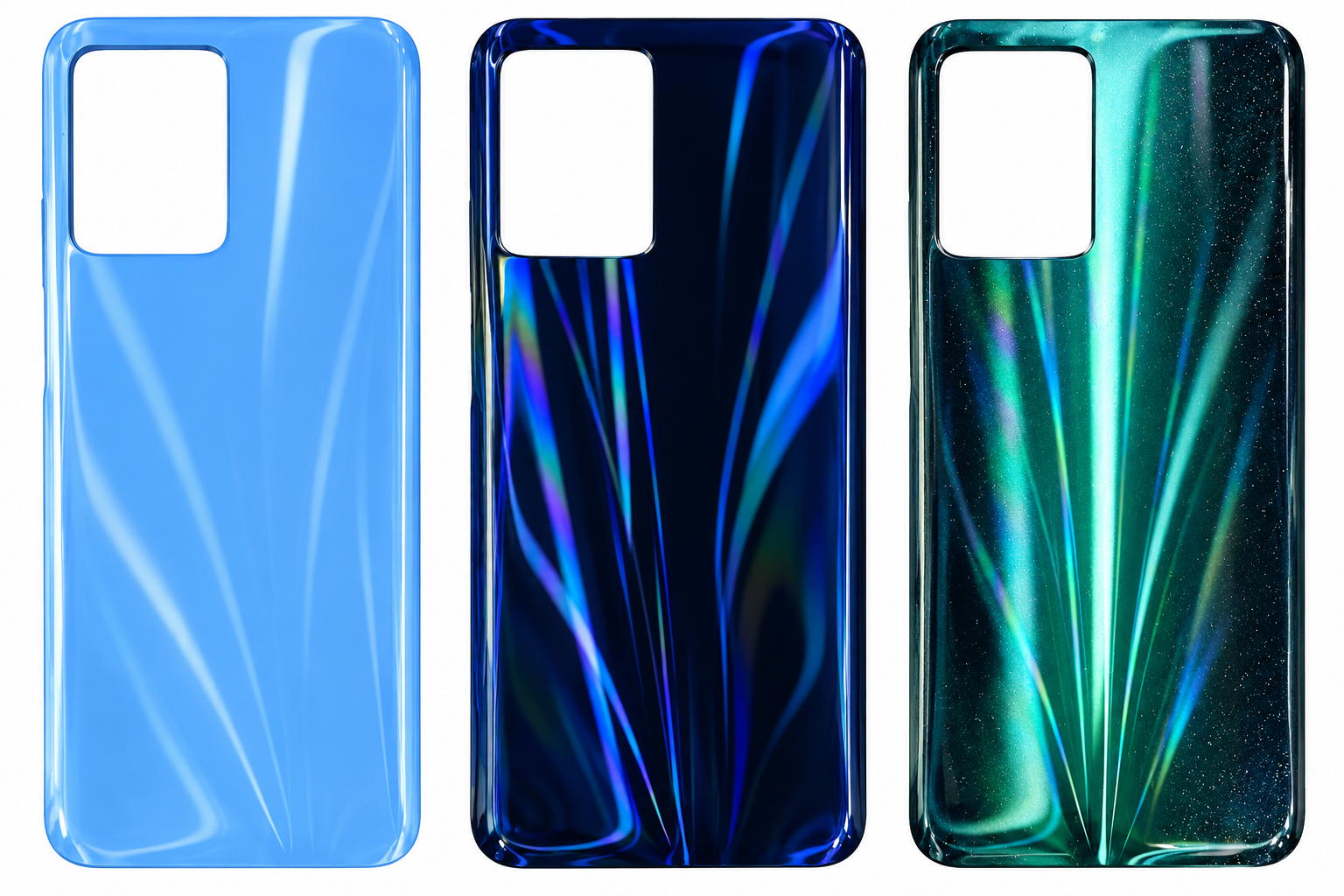 Compatible Replacement for Realme 9 Pro 5G Back Panel – Sky Blue, Deep Blue & Green